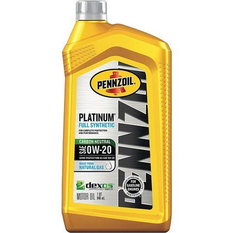 Pennzoil Platinum&nbsp;Fully Synthetic 0W-20, 0.946 л (550036541) моторное масло фото