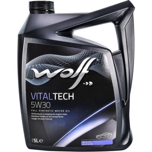 Wolf Vitaltech 5W-30 5 л, (8300011) моторное масло фото