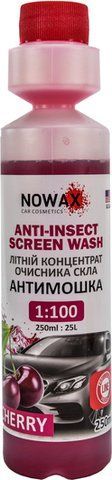 Nowax Anti-Insect Sreen Wash летний вишня 0,25 л, (NX25225) концентрат омывателя фото