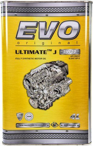 EVO Ultimate J 5W-30 4 л, моторное масло фото
