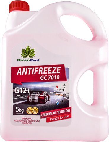 Готовий антифриз Green cool GC 7010 G12+ червоний -40 &deg;C фото