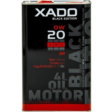 XADO Atomic Oil 0W-20 SP AMC Black Edition, 4 л (XA22294) моторна олива фото