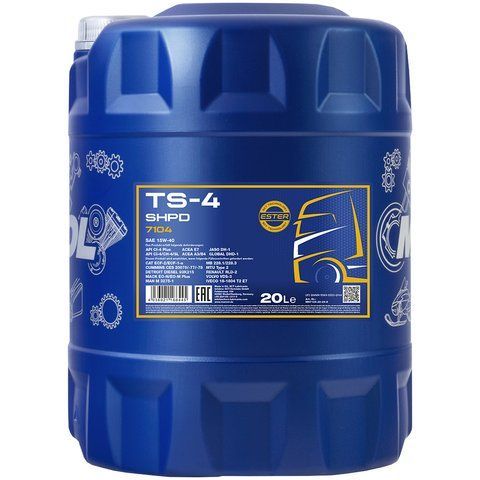 Mannol TS-4 SHPD Extra 15W-40, 20 л (MN7104-20) моторное масло фото