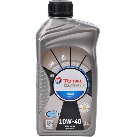 Total Quartz 7000 Diesel 10W-40 1 л, (201534) моторна олива фото