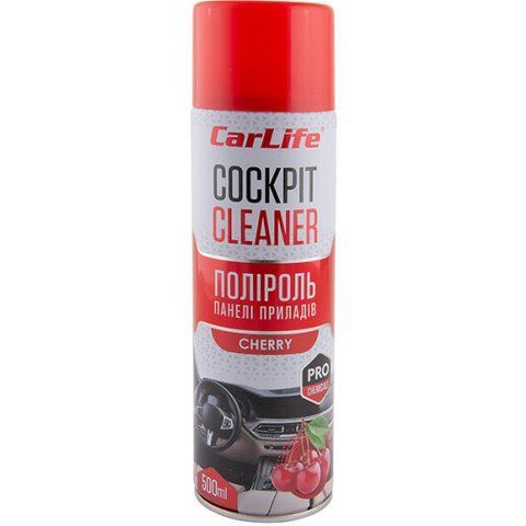 Поліроль для салону Carlife Cockpit Cleaner вишня 500 мл фото