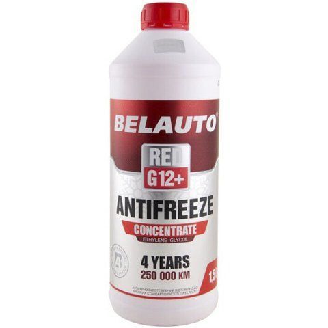 Концентрат антифризу BELAUTO G12+ червоний фото