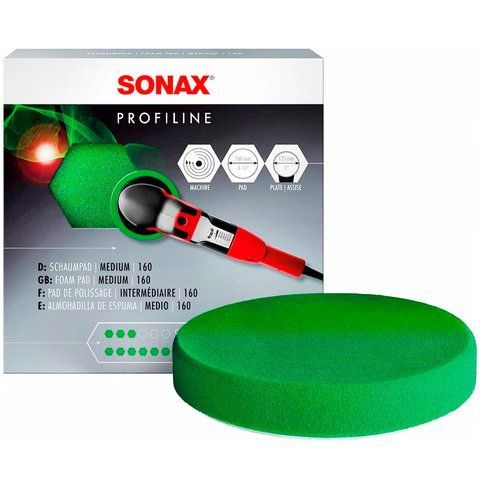 Sonax Profiline SchaumPad средней твердости, 160 мм (493000) полировальный круг фото