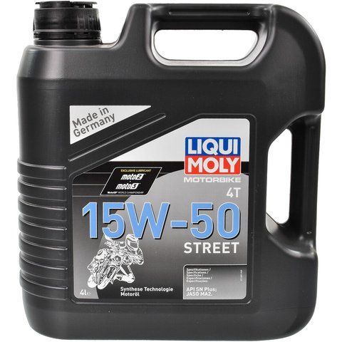 Liqui Moly Motorbike 4T Street 15W-50, 4 л (1689) моторное масло 4T фото