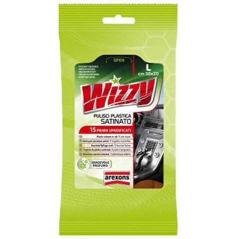 Серветки Arexons Wizzy Satin Plastic Cleaner 1921 нетканий матеріал 200x295 мм 15 шт фото