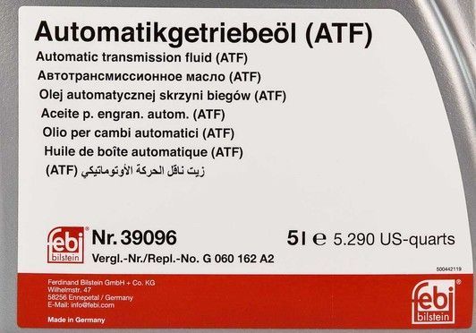 Febi Lifeguardfluid 8, 5 л (39096) трансмиссионное масло фото