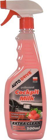Полироль для салона Auto Drive Professional Cockpit Milk клубника 500 мл ad0070 фото
