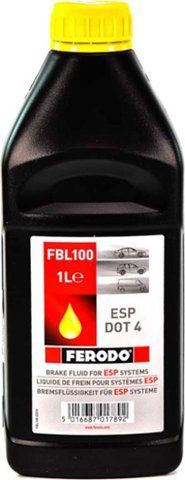 Ferodo DOT 4 ESP, 1 л (FBL100) гальмівна рідина фото