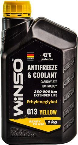 Готовый антифриз Winso G13 желтый -42 &deg;C фото