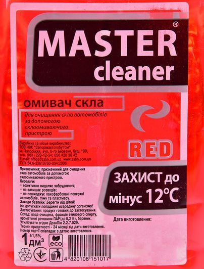 Омыватель Master Cleaner зимний -12&deg;С лесная ягода 1 л, (4802648556) фото