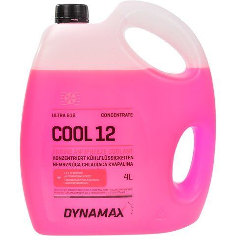 Dynamax Cool Ultra G12 красный, 4 л (500144) концентрат антифриза фото