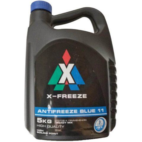 Готовий антифриз ТОСОЛ-СИНТЕЗ X-freeze G11 синій -40 &deg;C фото
