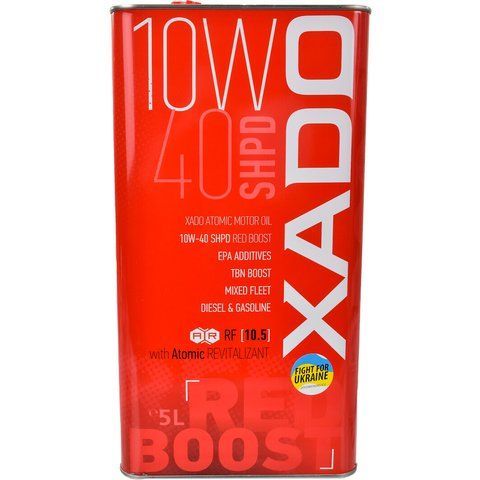 XADO Atomic Oil SHPD Red Boost 10W-40, 5 л (XA26349) моторна олива фото