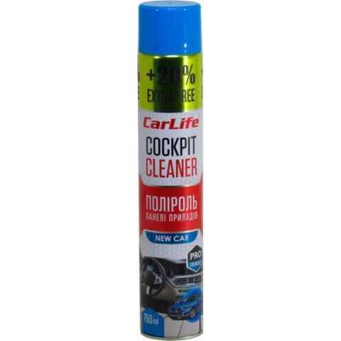 Полироль для салона Carlife Cockpit Cleaner новая машина 750 мл фото