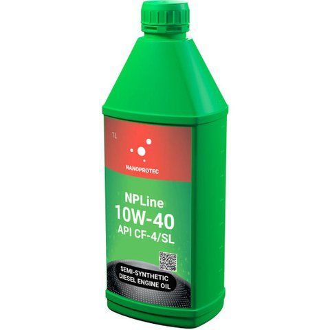 Nanoprotec NPLine CF-4/SL Diesel 10W-40 1 л, (NL2202601) моторное масло фото