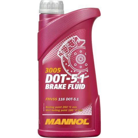 Mannol Brake Fluid DOT 5.1, 1 л (MN3005-1) тормозная жидкость пластиковая тара фото