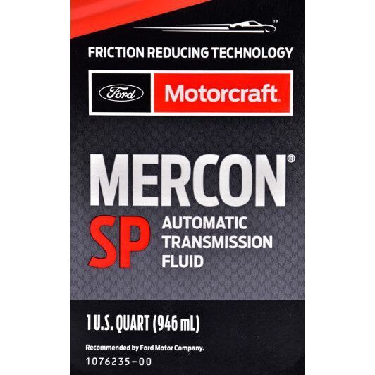 Ford Motorcraft Mercon SP синтетическое трансмиссионное масло фото