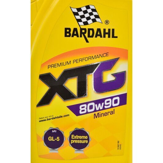 Bardahl XTG GL-5 80W-90, 1 л (36271) мінеральна трансмісійна олива фото