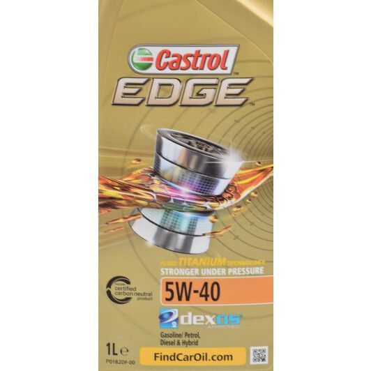Castrol EDGE Titanium FST 5W-40 1 л, (EDGE5W401) моторное масло фото
