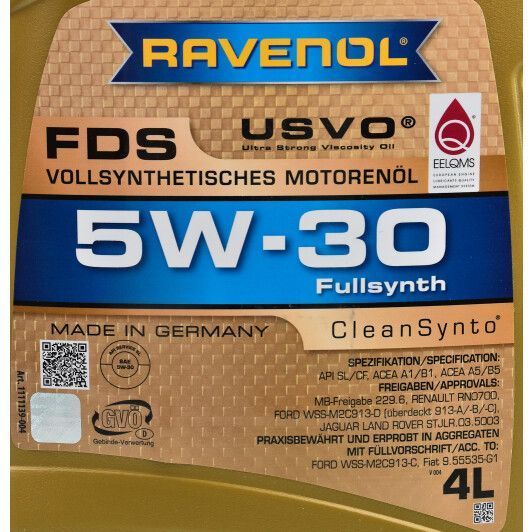 Ravenol FDS 5W-30 4 л, (1111139004) моторна олива фото