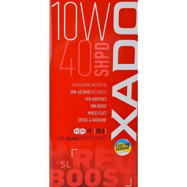 XADO Atomic Oil SHPD Red Boost 10W-40, 5 л (XA26349) моторна олива фото
