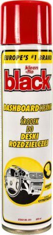 Поліроль для салону Kleen-flo Black Dashboard Cleaner лимон 600 мл 291 фото