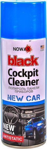 Поліроль для салону Nowax Black" Cockpit Cleaner нова машина 450 мл NX00455" фото