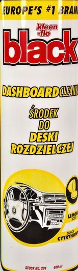 Поліроль для салону Kleen-flo Black Dashboard Cleaner лимон 600 мл 291 фото