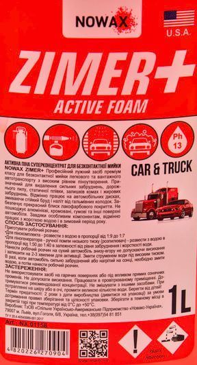 Nowax Zimer+ Active Foam, 1 л (NX01158) концентрат автошампуню фото