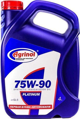 Agrinol Platinum GL-5 75W-90, 4 л (4802859044) минеральное трансмиссионное масло фото