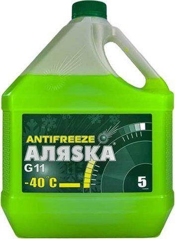 Готовый антифриз АЛЯSКА G11 зеленый -40 &deg;C фото