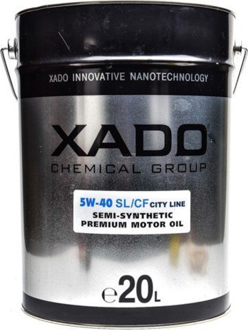 XADO Atomic SL/CF City Line 5W-40 20 л, (xa28508) моторное масло фото