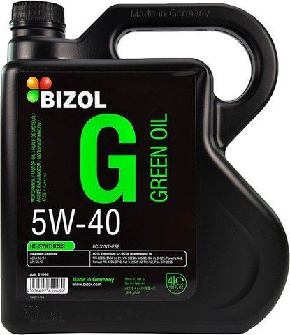 Bizol Green Oil 5W-40 4 л, (81046) моторна олива фото