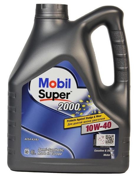 Mobil Super 2000 X1 10W-40 4 л, (152050) моторна олива фото