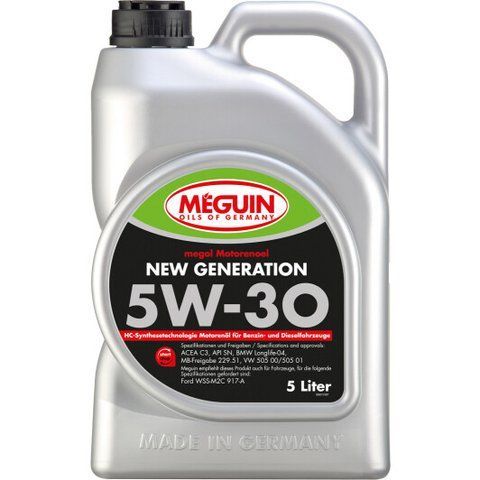 Meguin New Generation 5W-30, 5 л (6513) моторна олива фото
