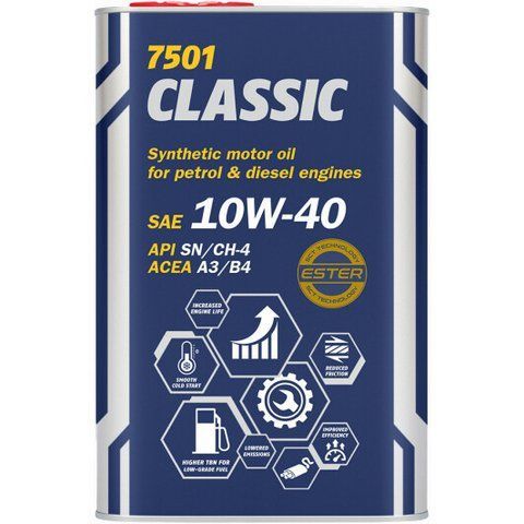 Mannol Classic (Metal) 10W-40 1 л, (MN7501-1ME) моторное масло фото