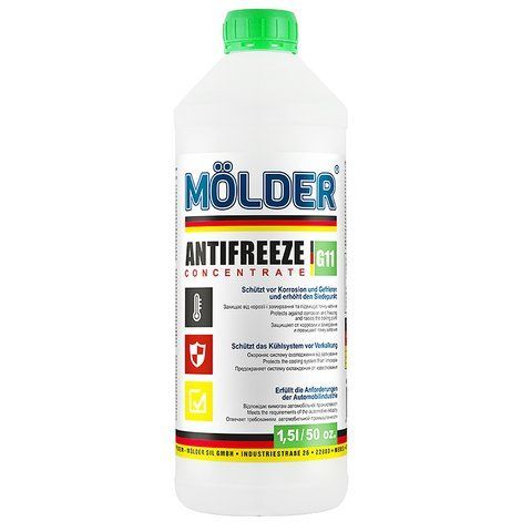 Molder G11 зеленый, 1,5 л концентрат антифриза фото