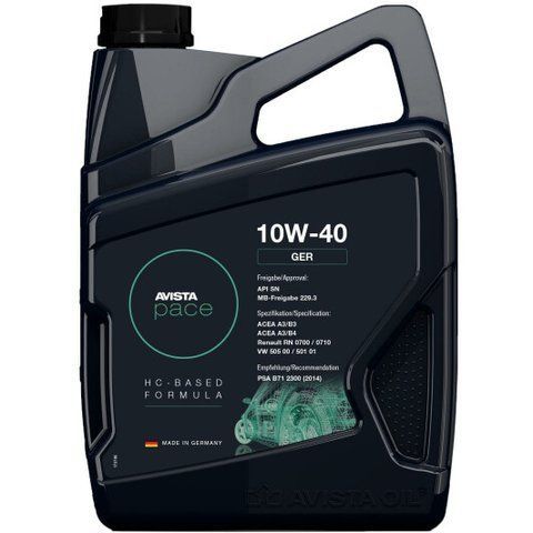 AVISTA Pace GER 10W-40 4 л, (173071) моторна олива фото