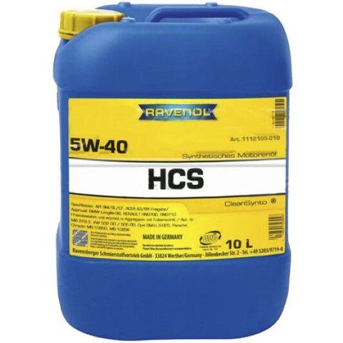 Ravenol HCS 5W-40 10 л, (1112105010) моторное масло фото