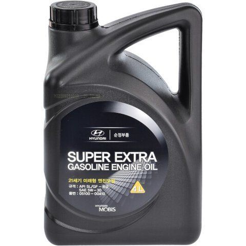 Hyundai Super Extra Gasoline 5W-30 4 л, (0510000410) моторное масло фото