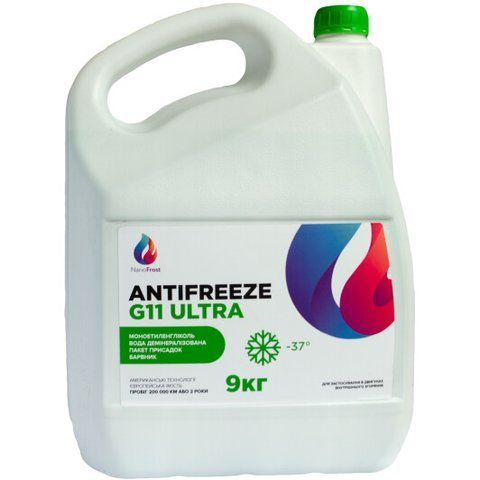 Готовий антифриз NanoFrost Ultra G11 зелений -37 &deg;C фото