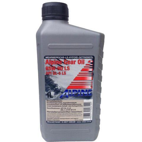 Alpine High Performance Gear Oil GL-5 LS 85W-90, 1 л (07651) минеральное трансмиссионное масло фото