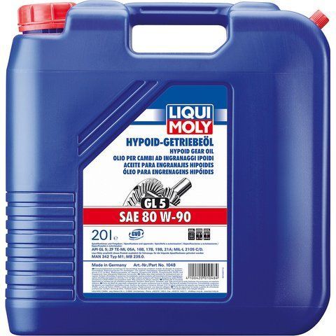 Liqui Moly Hypoid GL-5 80W-90, 20 л (1048) минеральное трансмиссионное масло фото