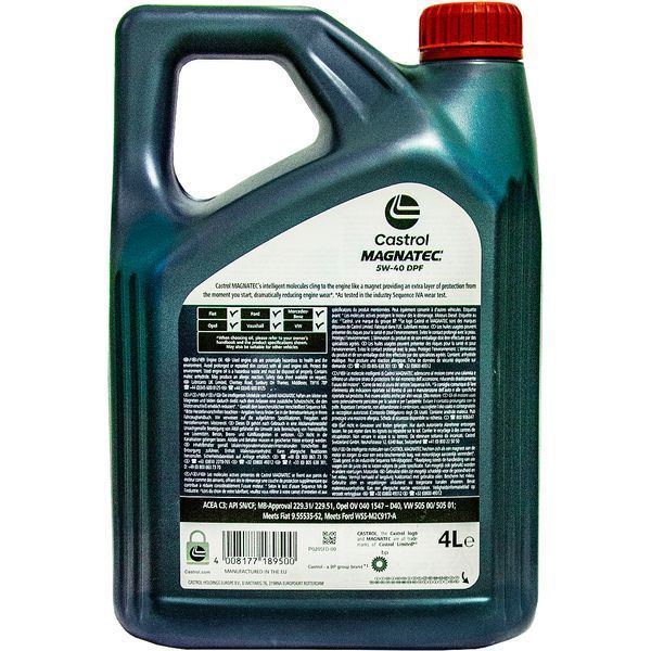 Castrol Magnatec Diesel DPF 5W-40, 4 л (15C4AA) моторна олива фото