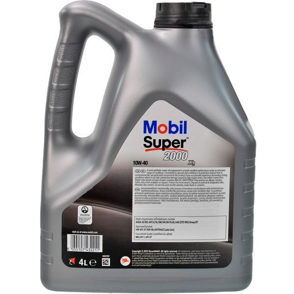 Mobil Super 2000 X1 10W-40 4 л, (152050) моторна олива фото