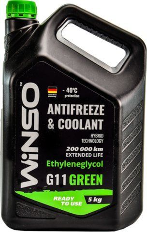 Готовый антифриз Winso G11 зеленый -40 &deg;C фото